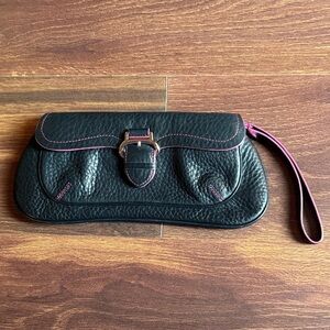 COLE HAAN Black Clutch Wristlet